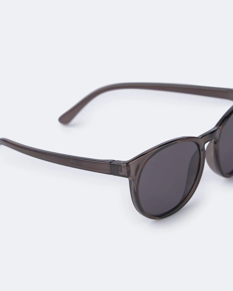 Toddler Girl Round Tortoise Shell Sunglasses - Brown