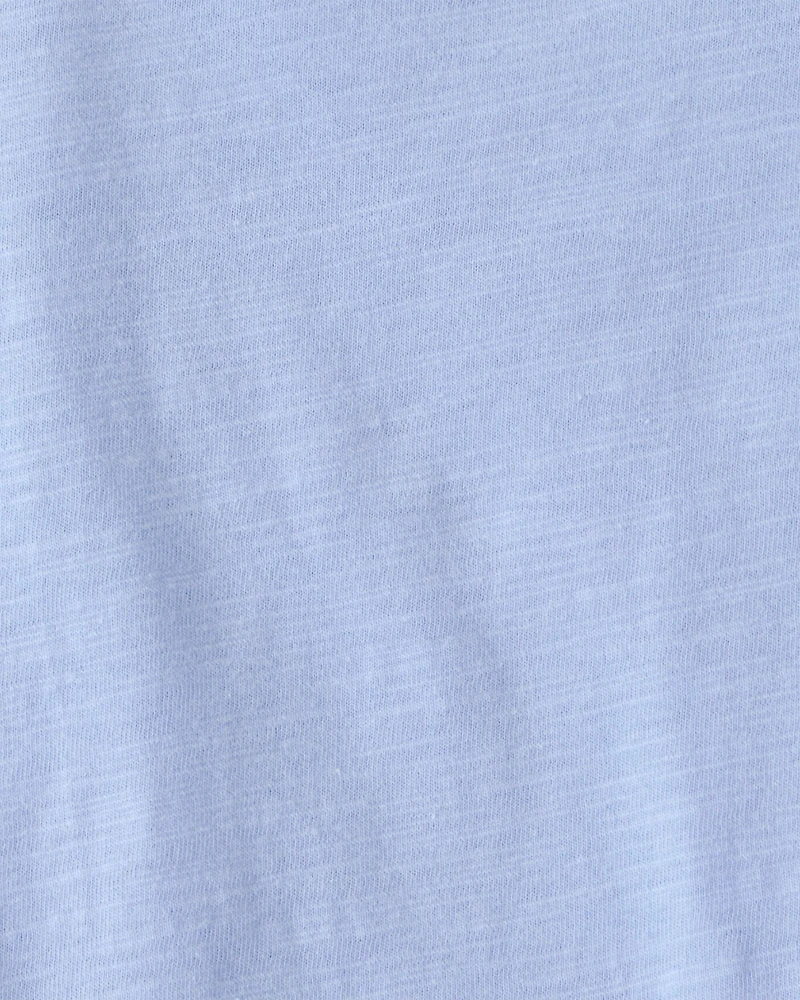 Baby 2-Piece Stripe Overall Set - Blue/Ivory