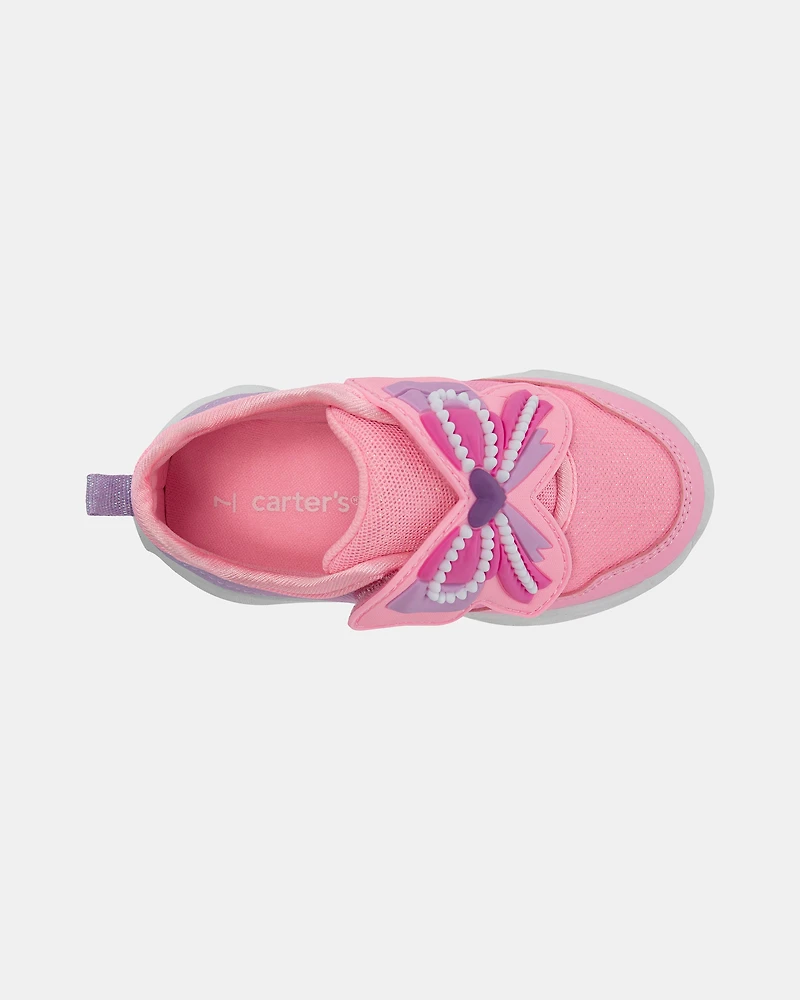 Toddler Girl Bow Athletic Sneakers - Pink