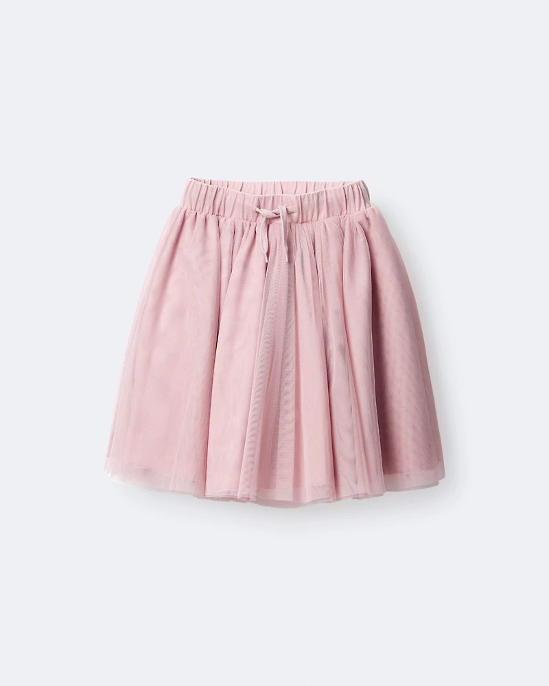 Toddler Girl Avenue Twirl™ Midi with Tulle - Light Pink