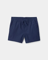 Baby Boy Canvas Shorts - Blue