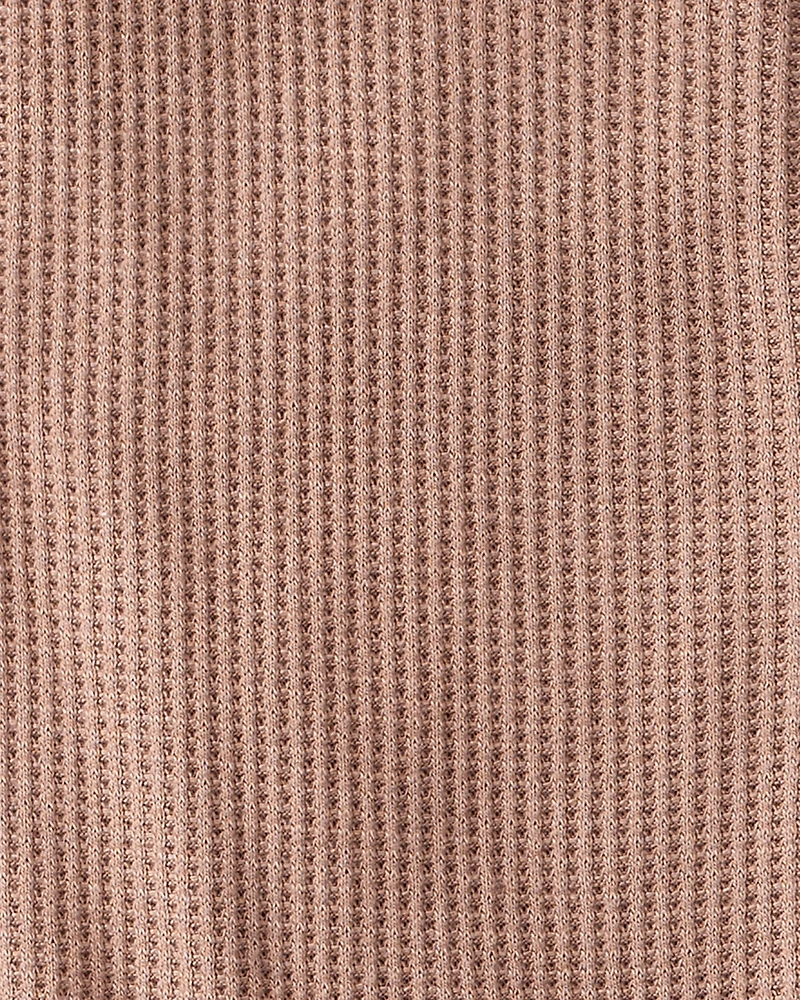 Baby Solid PurelySoft Long-Sleeve 2-Way Zip Sleeper - Brown