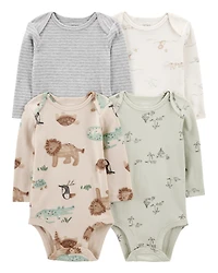 Baby 4-Pack Original Long-Sleeve Bodysuits