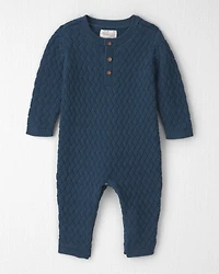 Baby Organic Cotton Sweater Knit Jumpsuit