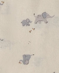 Baby 4-Pack Elephant Receiving Blankets - Grey/Ivory