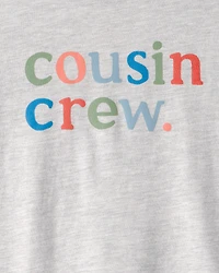 Kid 'Cousin Crew' Graphic Tee - Grey