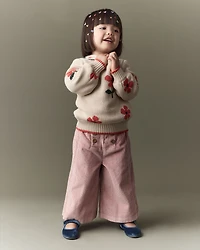 Toddler Girl Urban Wide Leg Corduroy Pant - Light Pink