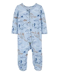 Baby Dinosaur Zip-Up PurelySoft Sleeper Pyjamas