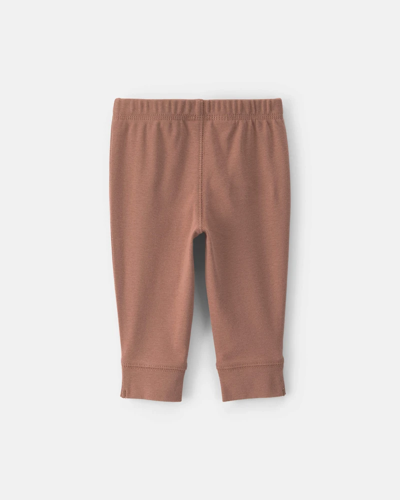 Baby 2-Pack Cotton Pull-On Pants - Brown