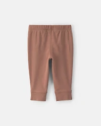 Baby 2-Pack Cotton Pull-On Pants - Brown