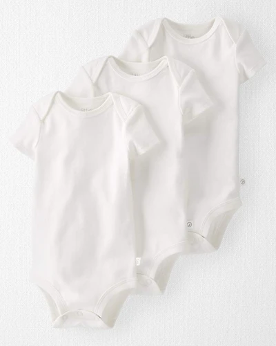 Baby 3-Pack Organic Cotton Rib Bodysuits