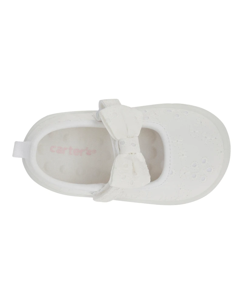 Baby  Every Step® First Walker Eyelet Mary Jane Sneakers - White