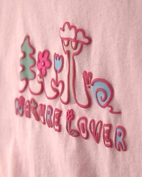 Toddler Girl 'Nature Lover' Long-Sleeve Top - Pink