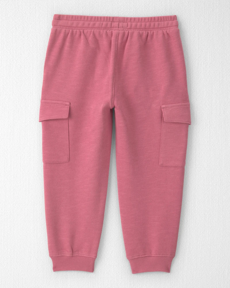 Toddler Girl Organic Cotton French Terry Cargo Pants