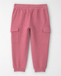 Toddler Girl Organic Cotton French Terry Cargo Pants