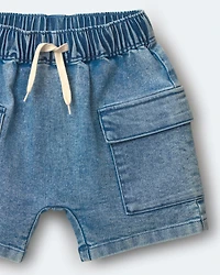 Toddler Boy Cargo Shorts Denim