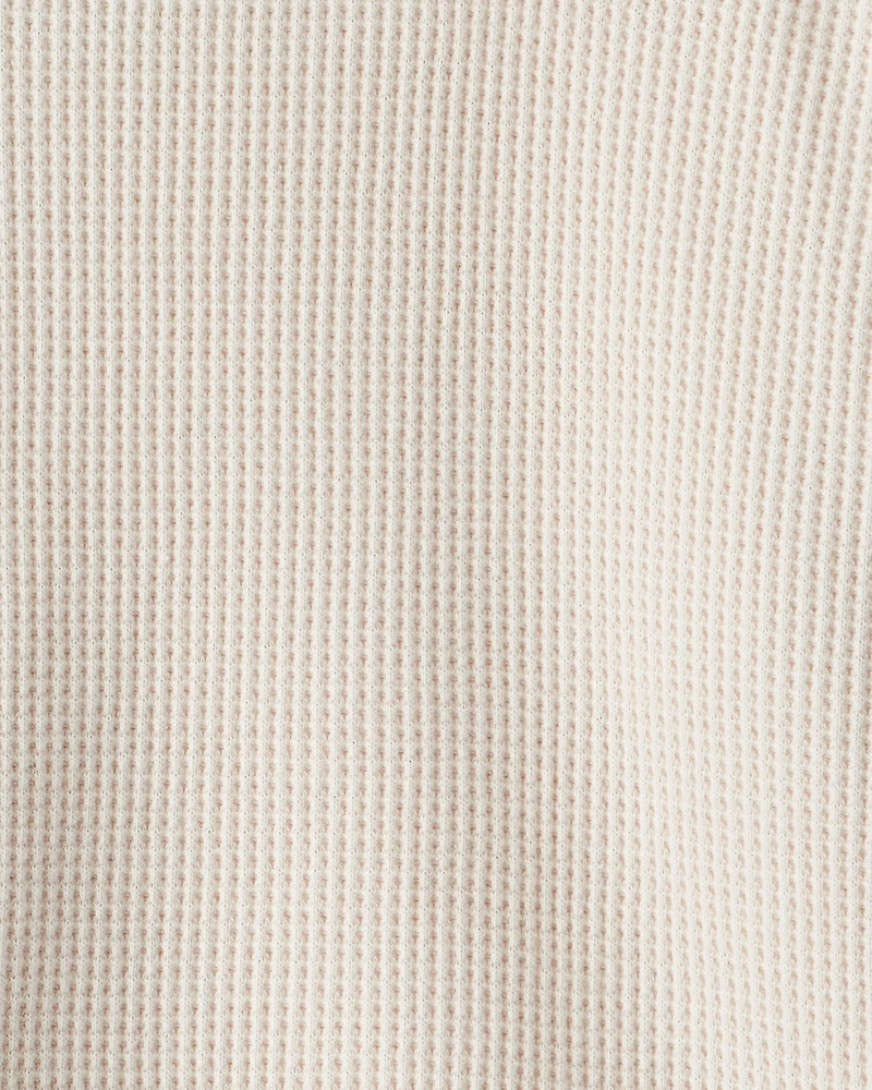 Baby Boy Thermal Long-Sleeve T-Shirt - Orange/Tan