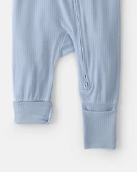 Baby Boy 2-Way Zip PurelySoft Sleeper - Blue