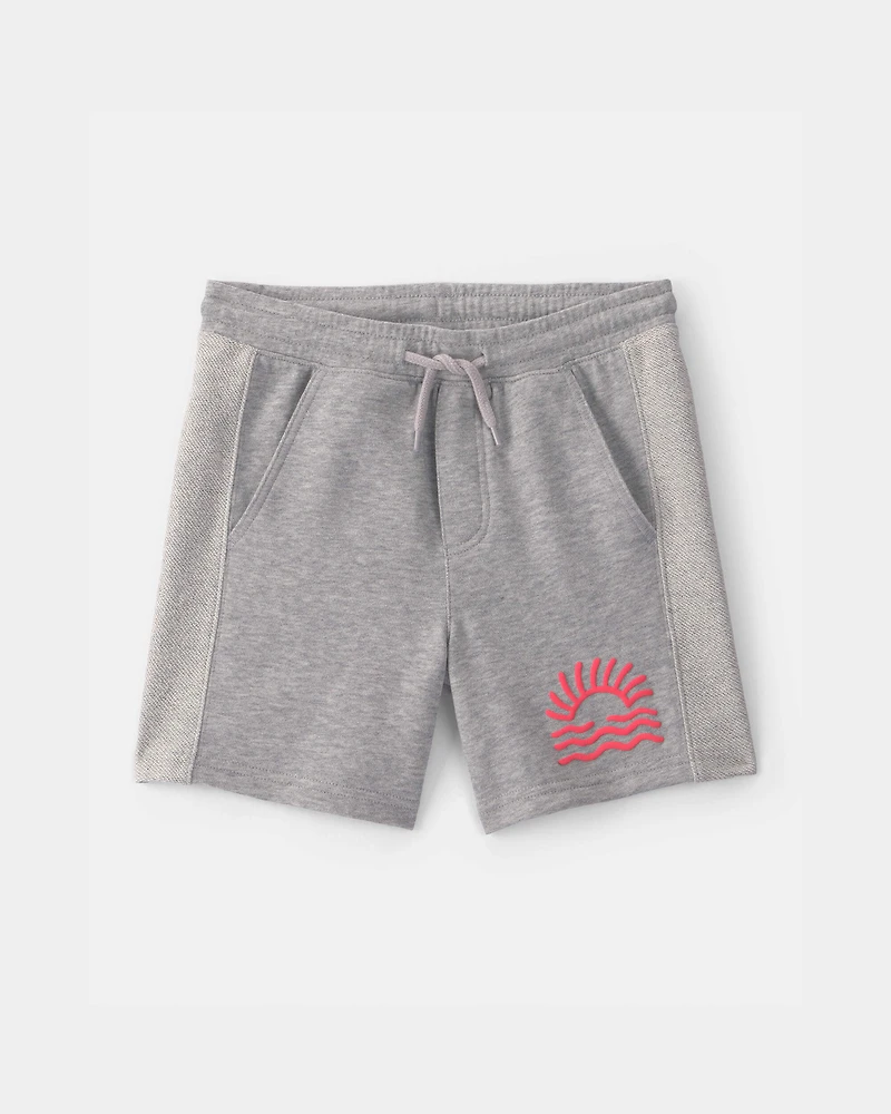Boys Sunset French Terry Shorts - Grey