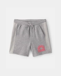 Boys Sunset French Terry Shorts - Grey