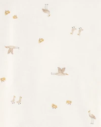 Baby 4-Pack Stork Long Sleeve Bodysuits