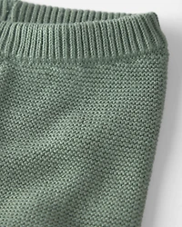 Baby 2-Piece Organic Cotton Cable Knit Top & Pant Set