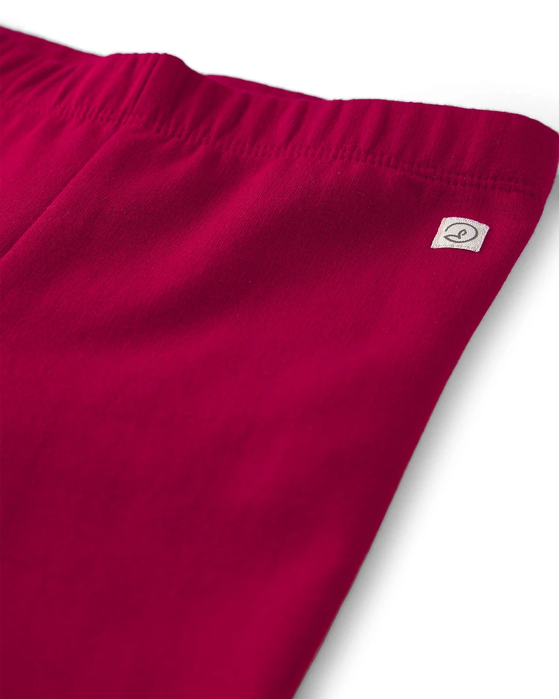 Toddler Girl 2-Pack Fleece Leggings Made with Organic Cotton