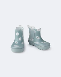 Toddler Rainboots Rain Cloud Print - Pale Blue