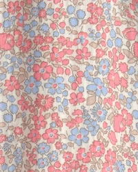 Toddler Girl Organic Cotton Gauze Dress Spring Floral