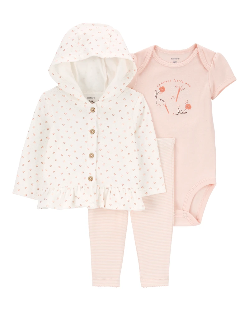 Baby 3-Piece Little Cardigan Set
