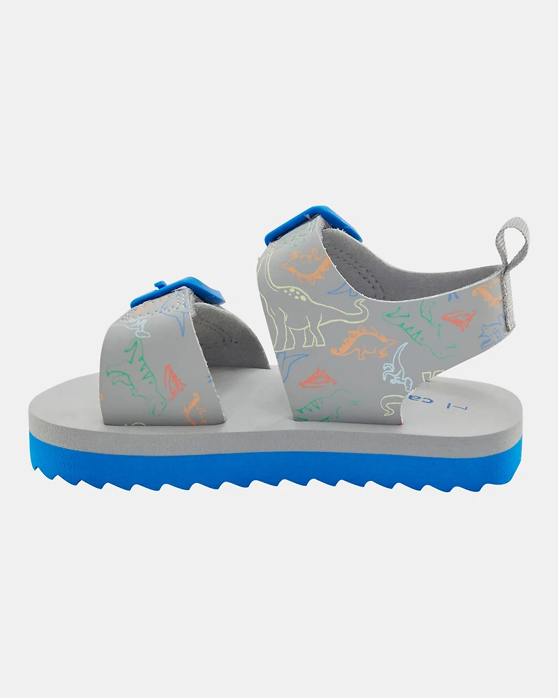 Toddler Boy Strappy Casual Sandals - Grey/Blue