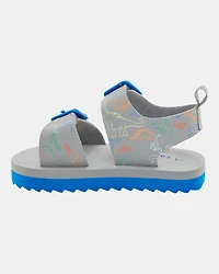 Toddler Boy Strappy Casual Sandals - Grey/Blue
