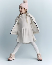 Toddler Sherpa Ski Puffer Vest - Cream