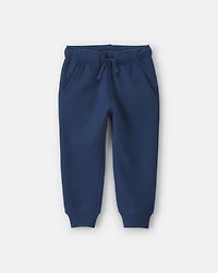 Toddler Boy Fleece Joggers - Navy Blue