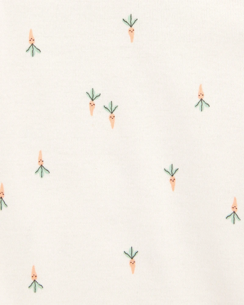 Baby 5-Pack Vegetables Sleeveless Bodysuits - Ivory