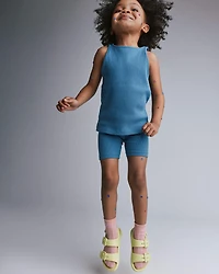 Toddler Girl Brooklyn Bike Shorts - Blue