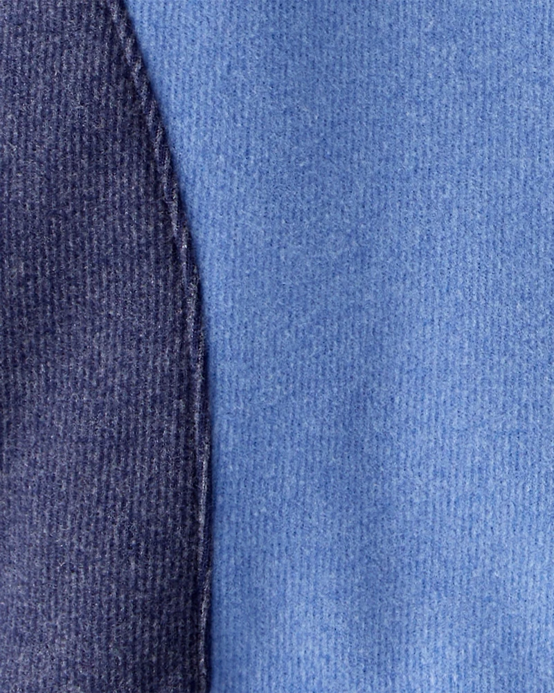 Baby Boy Colourblock Long-Sleeve Pullover Sweatshirt - Blue