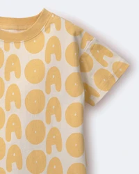 Toddler Relaxed Graphic Tee Otter Avenue Print - Yellow