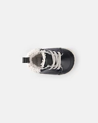 Baby Boy High Top Sneakers - Black