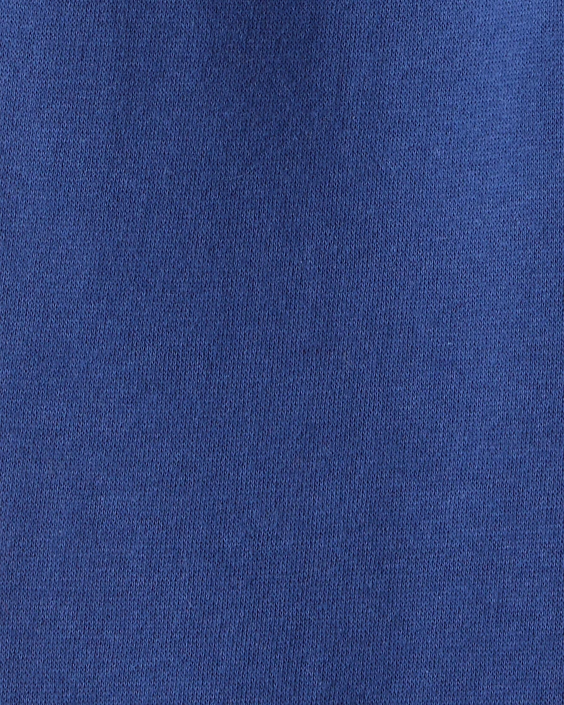 Toddler Boy Solid Fleece Cotton Jogger - Navy