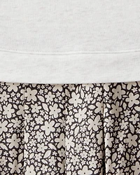 Kid Floral Sweatshirt Dress