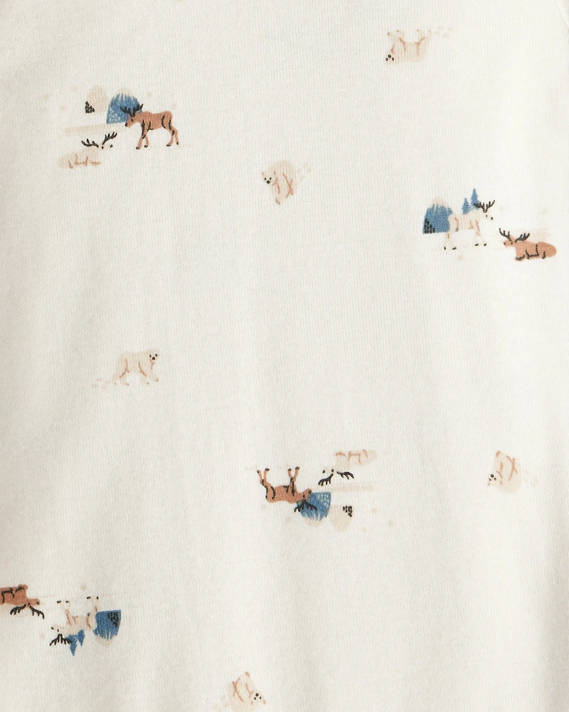 Baby Boy 3-Piece Quilted Vest Outfit Set - Grey/Black