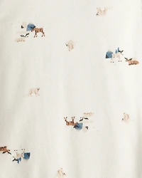 Baby Boy 3-Piece Quilted Vest Outfit Set - Grey/Black