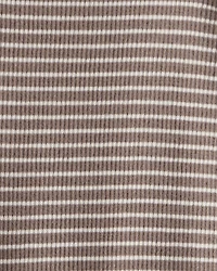 Baby Organic Cotton Sleep & Play Pyjamas Brown Stripes