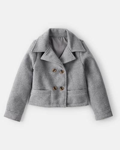 Girls Long-Sleeve Fashion Jacket - Grey