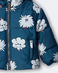 Toddler Squish Hooded Puffer Jacket - Deep Teal