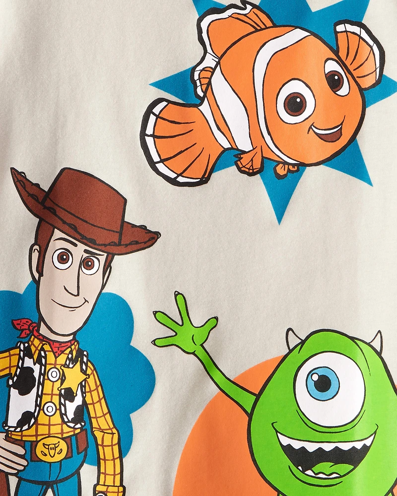 Toddler Boy Pixar Character Short-Sleeve Graphic Tee - Cream