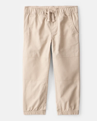 Toddler Boy Cotton Pull-On Fashion Pants - Khaki