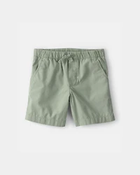 Boys Canvas Shorts - Green