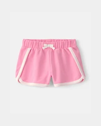 Toddler Girl French Terry Athletic Shorts - Pink